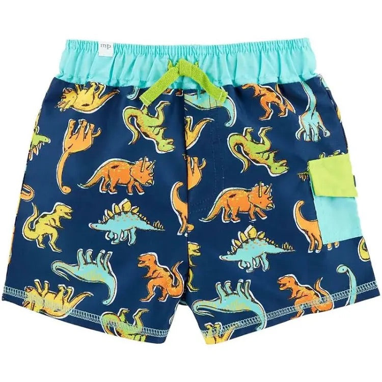 Mudpie Dino swim trunks