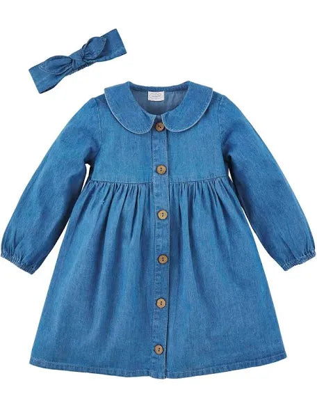 Mud Pie - Denim Dress with headband