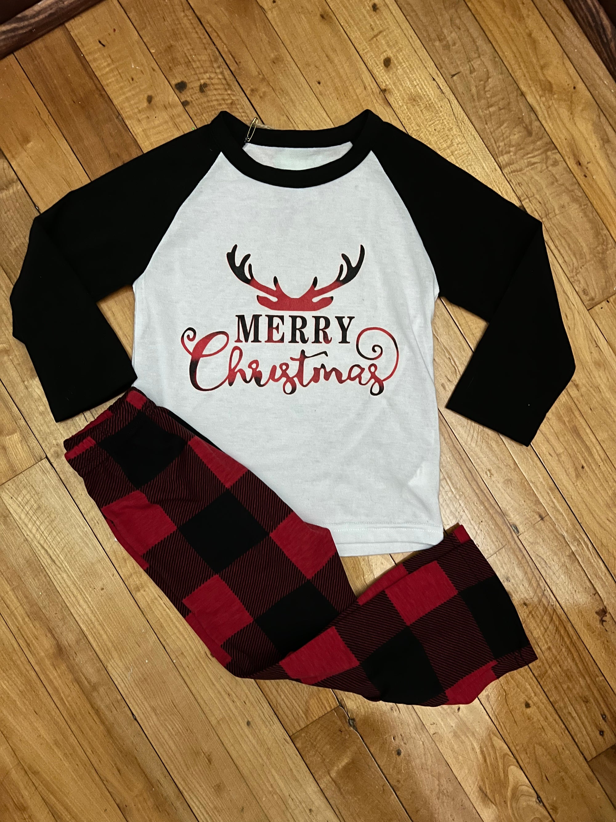 Merry Christmas Pajamas - White