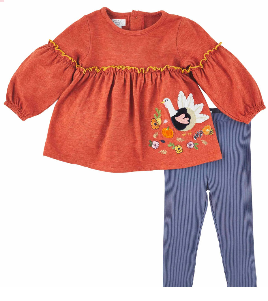 Mud Pie - Turkey Tunic with leggings