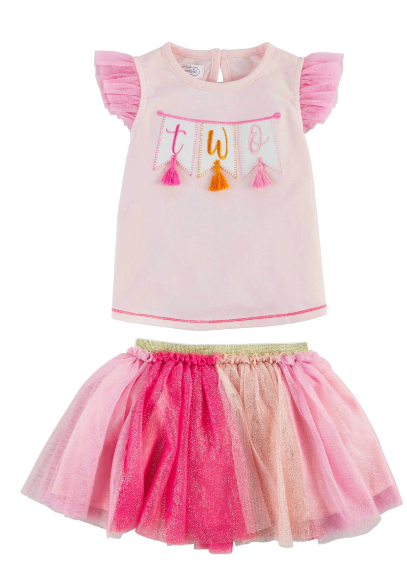 Mud Pie birthday tutu-two