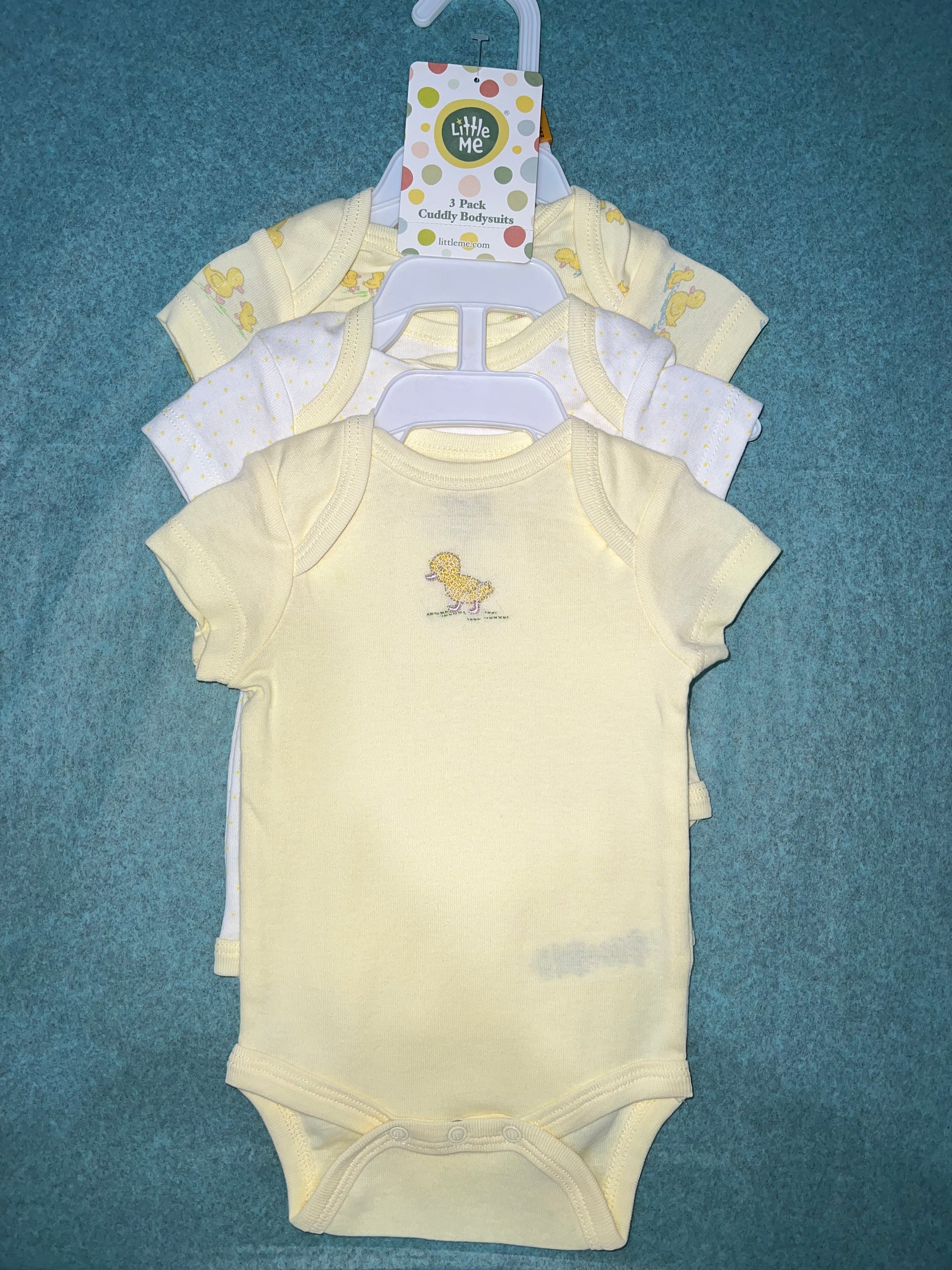 Little Me - Ducky 3pc Bodysuits