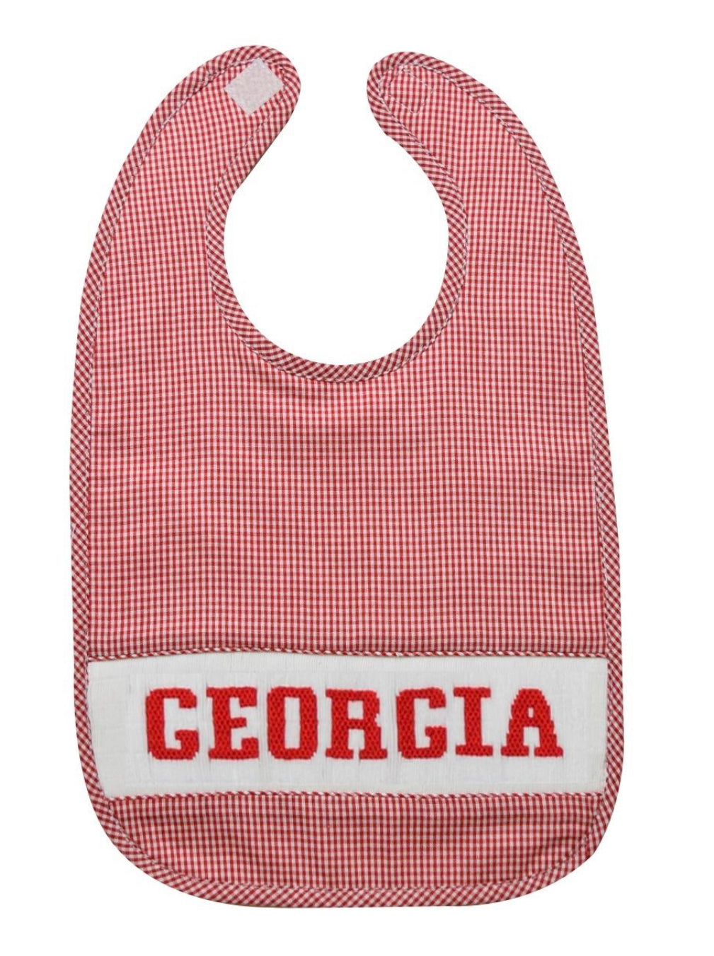 Georgia smocked bib