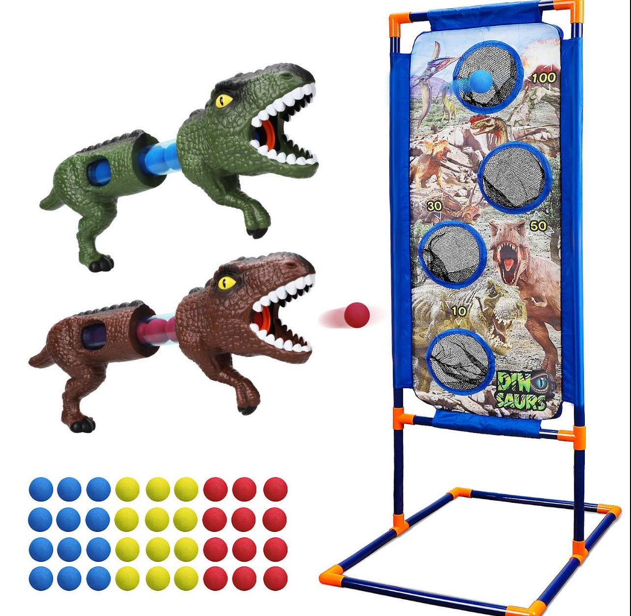 Air Popper Target Set Dinosaur