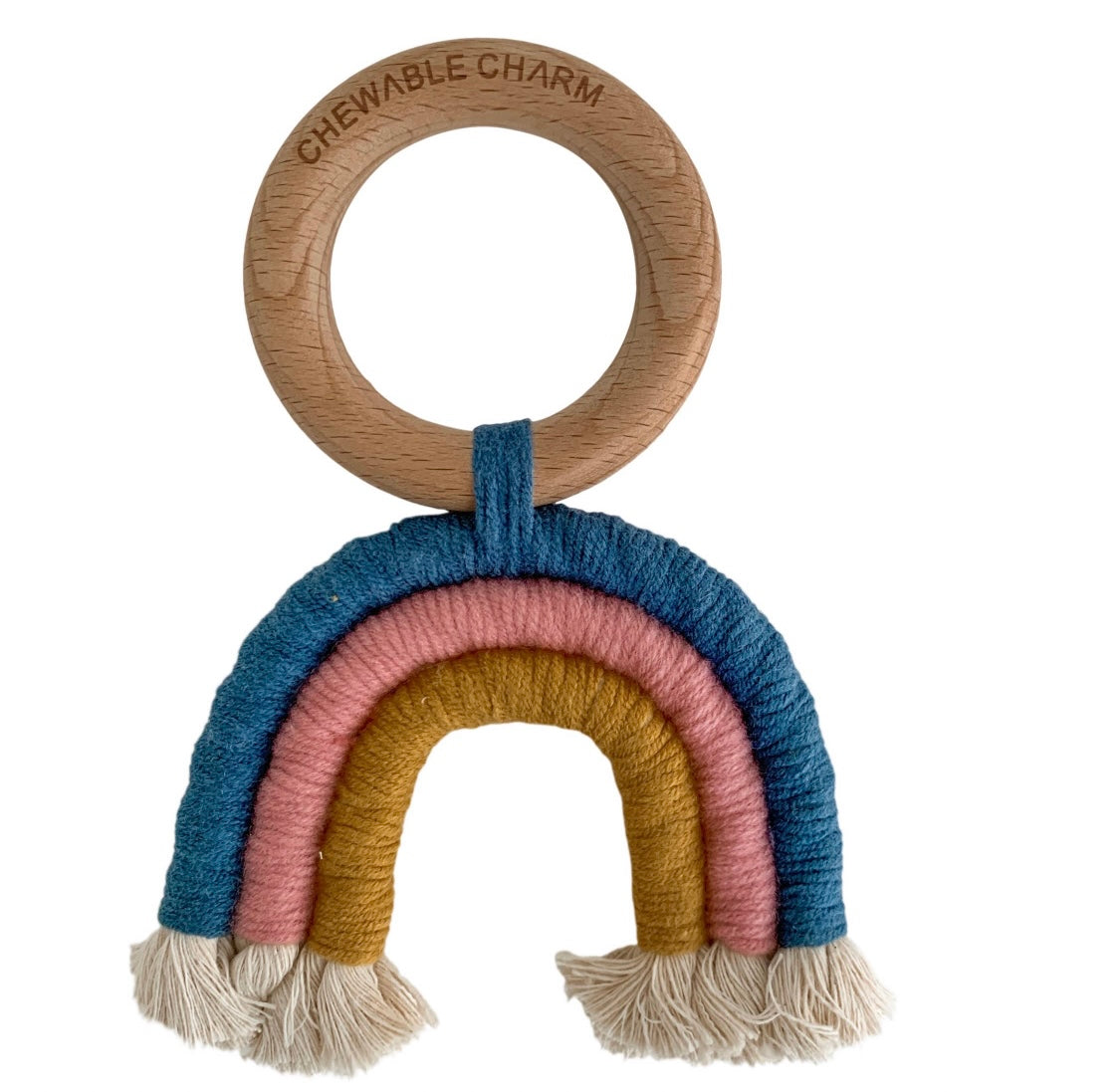 Rainbow Macrame Teether