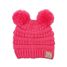 Load image into Gallery viewer, C.C Baby Knit Double Pom Pom Beanie
