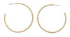 Jane Marie Thin Ball Hoop Earrings