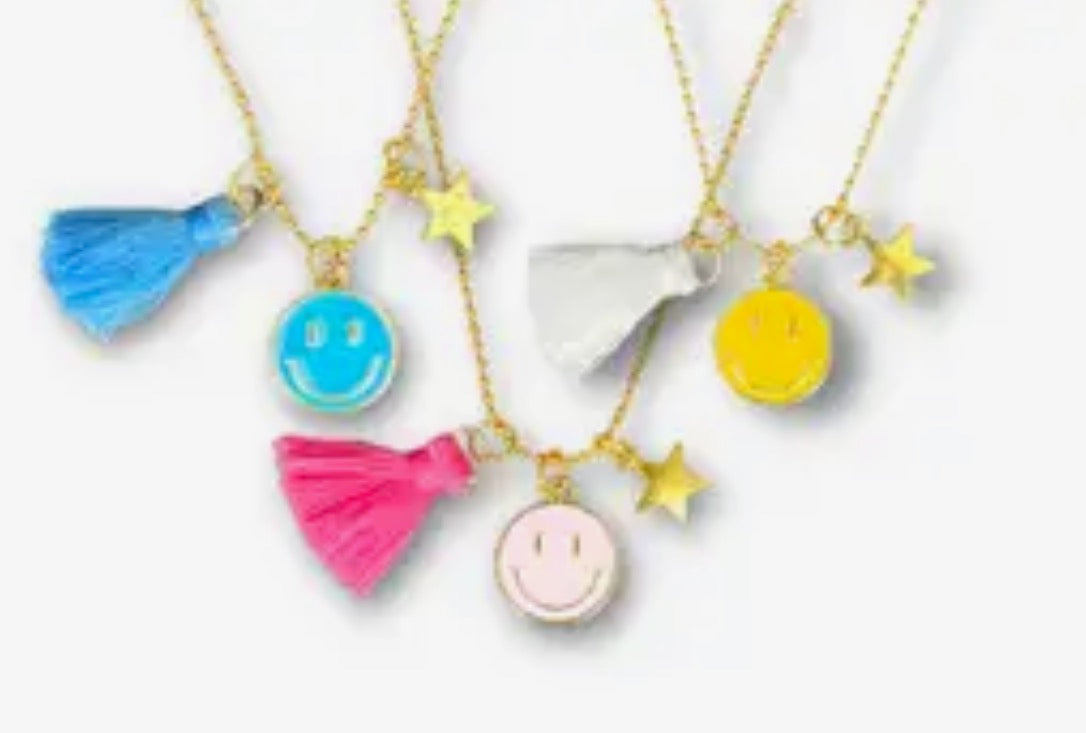 Little Miss Zoe Smile Tassel Necklace