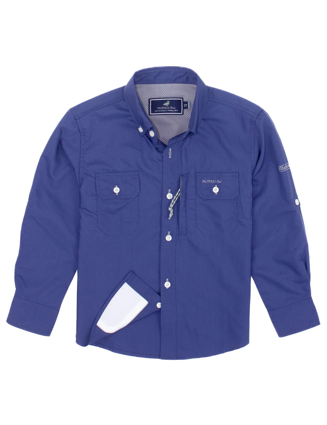 PROPERLY Tied - Offshore Fishing Shirt - River Blue