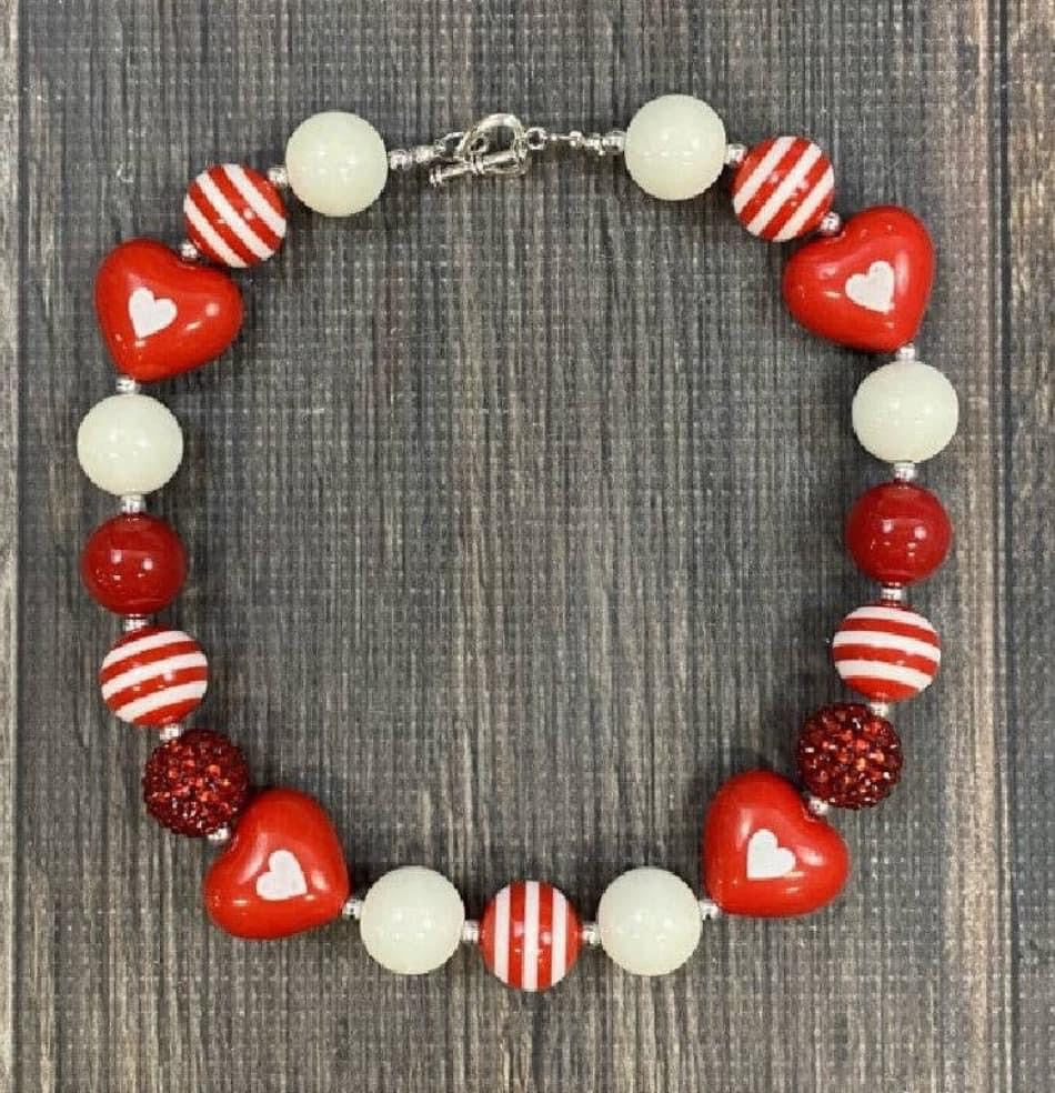 Valentines Necklace - Hearts