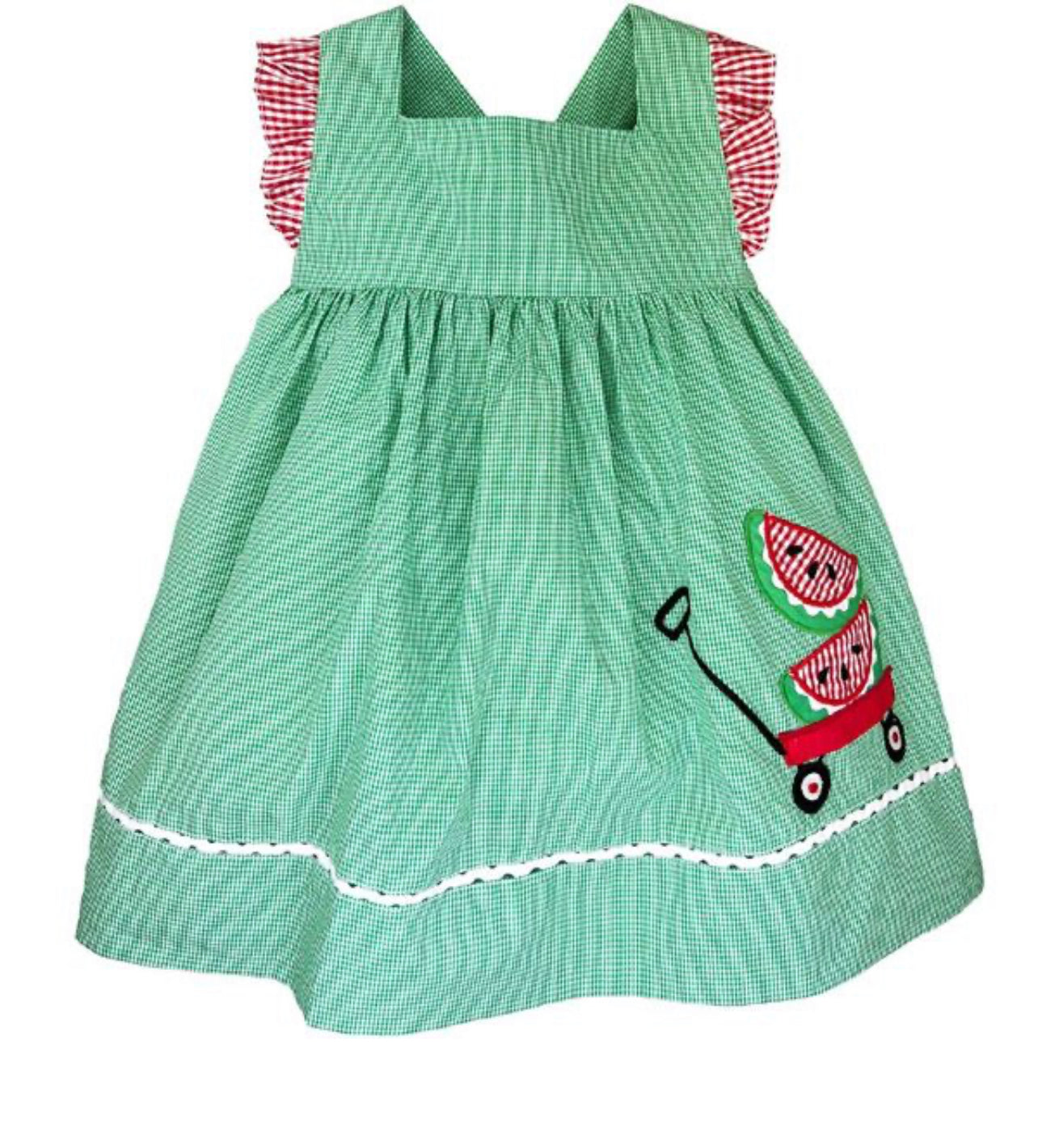 Petit Ami Watermelon Dress Bloomer Set