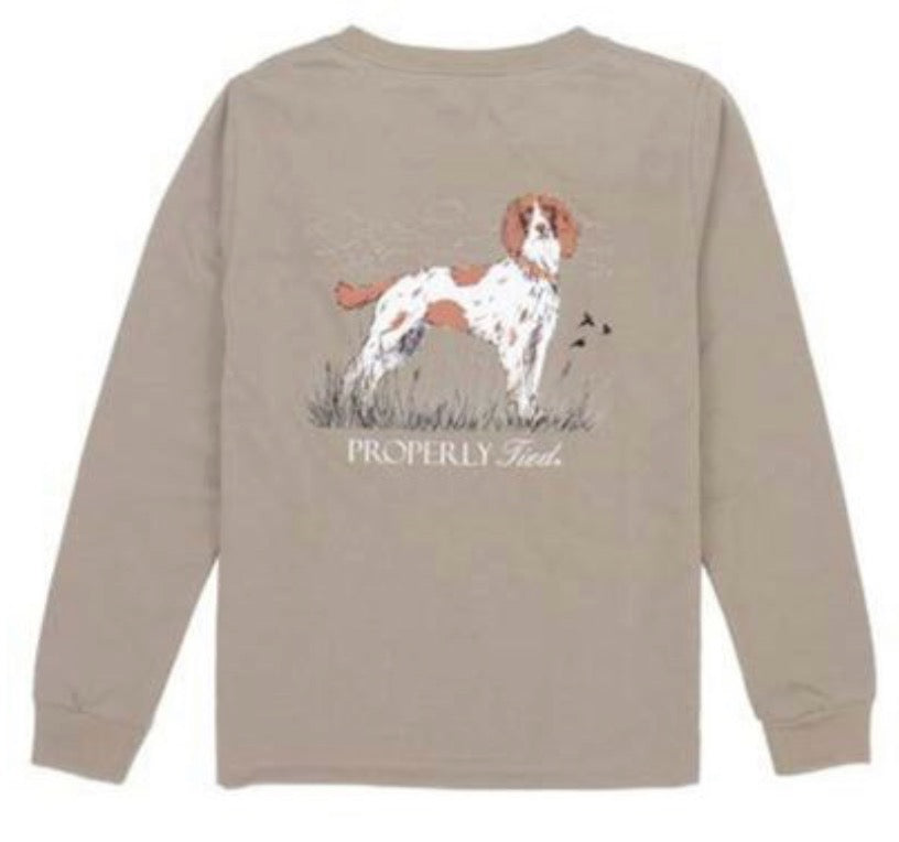 Properly Tied LS Springer Spaniel Tee