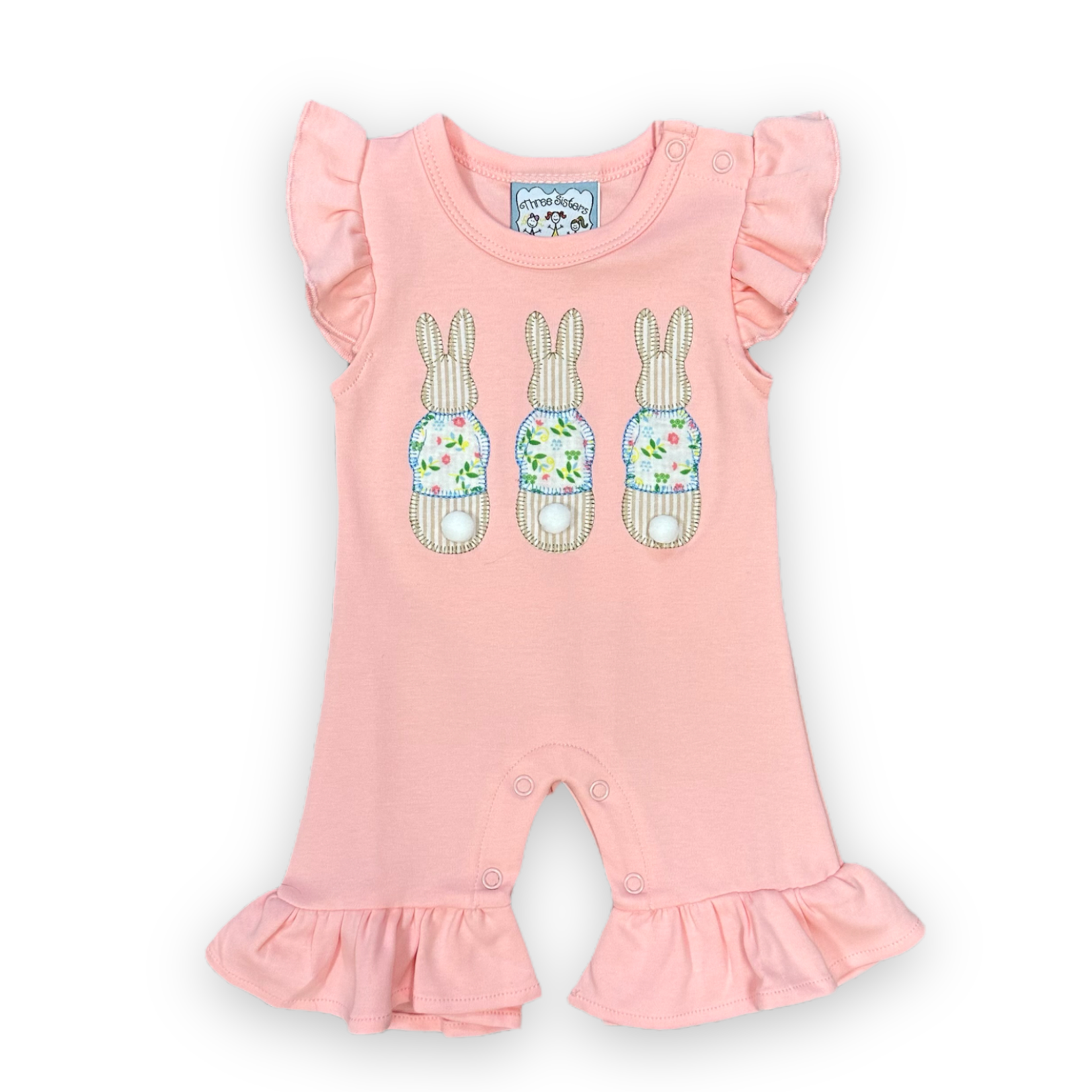 Three Sisters Bunny Hop Girls Romper