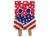 Jane Marie Popsicle American Flag Earrings