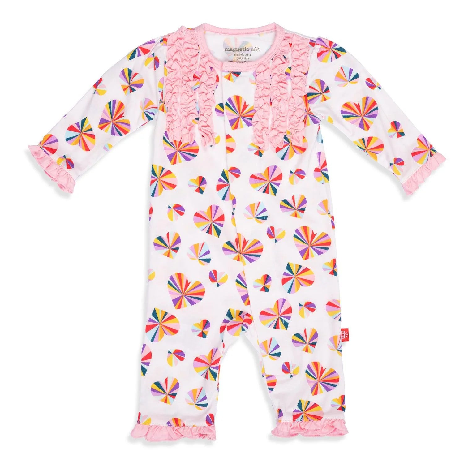 Magnetic Me Groove In Heart Modal Magnetic Ruffle Coverall