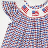 Charming Little One Red Blue & White Melanie Dress