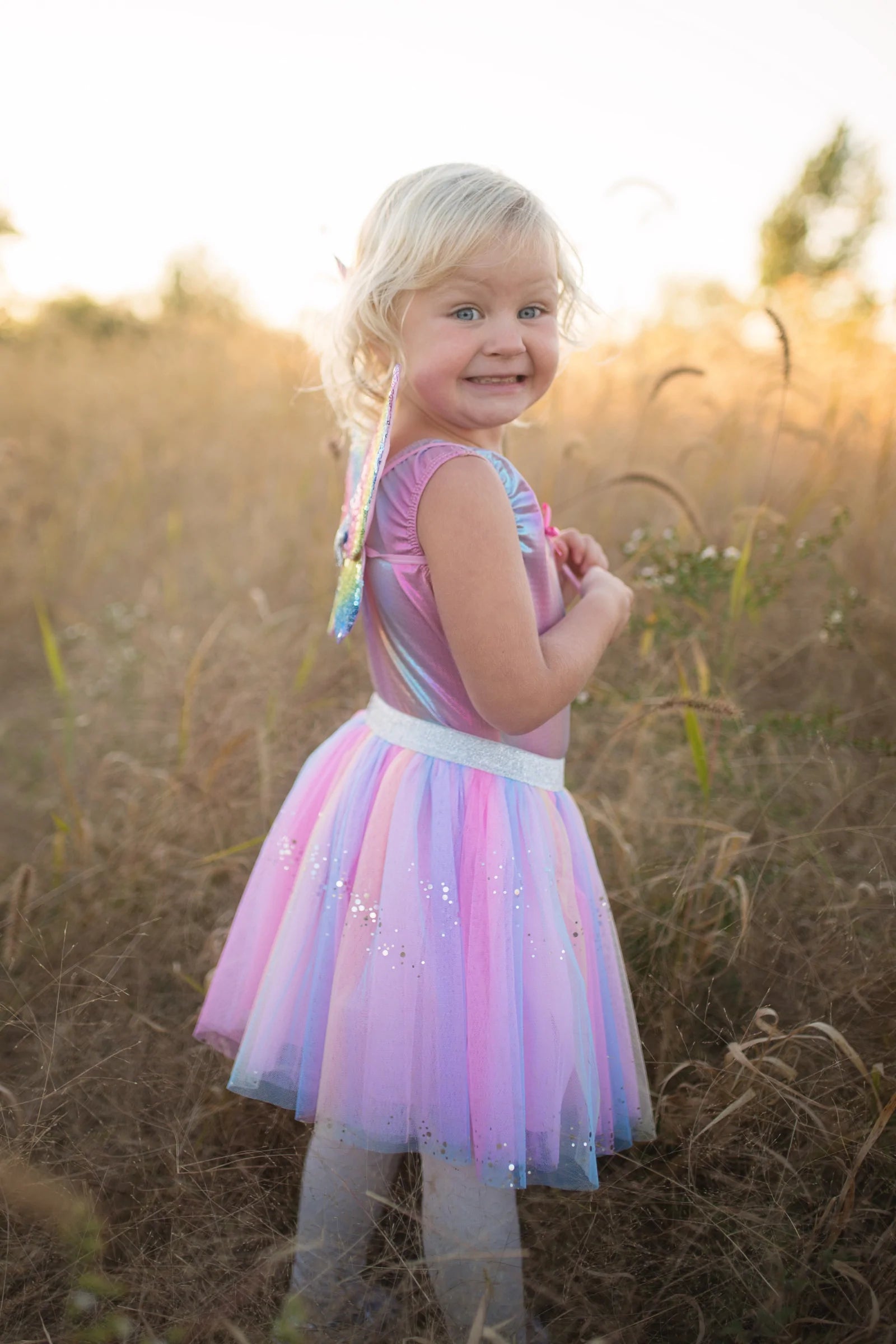 GREAT PRETENDERS RAINBOW SEQUINS SKIRT, WINGS & WAND