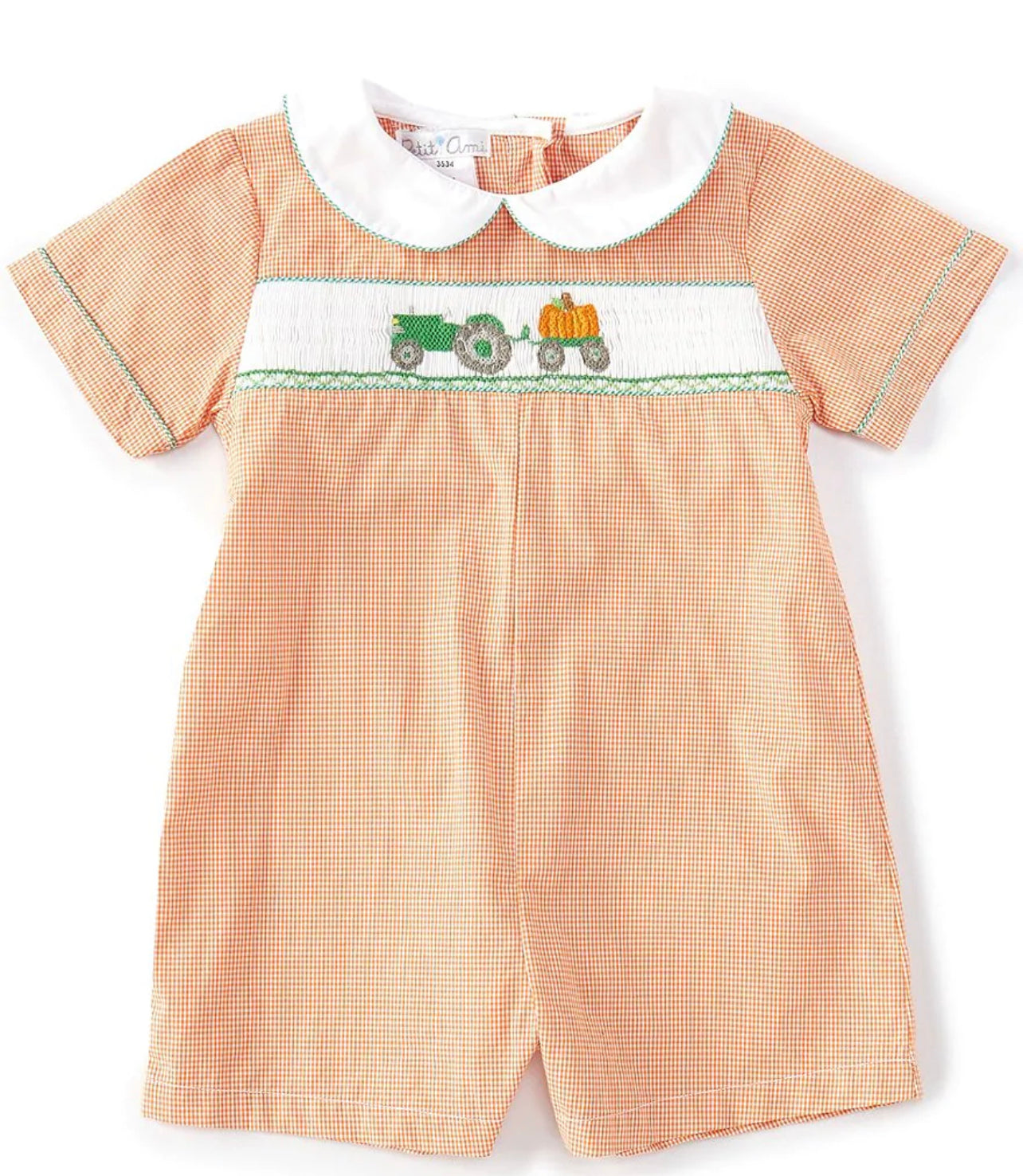 Petit Ami - Pumpkin Tractor Shortall