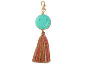 Jane Marie Turquoise Happy Face Rainbow Keychain