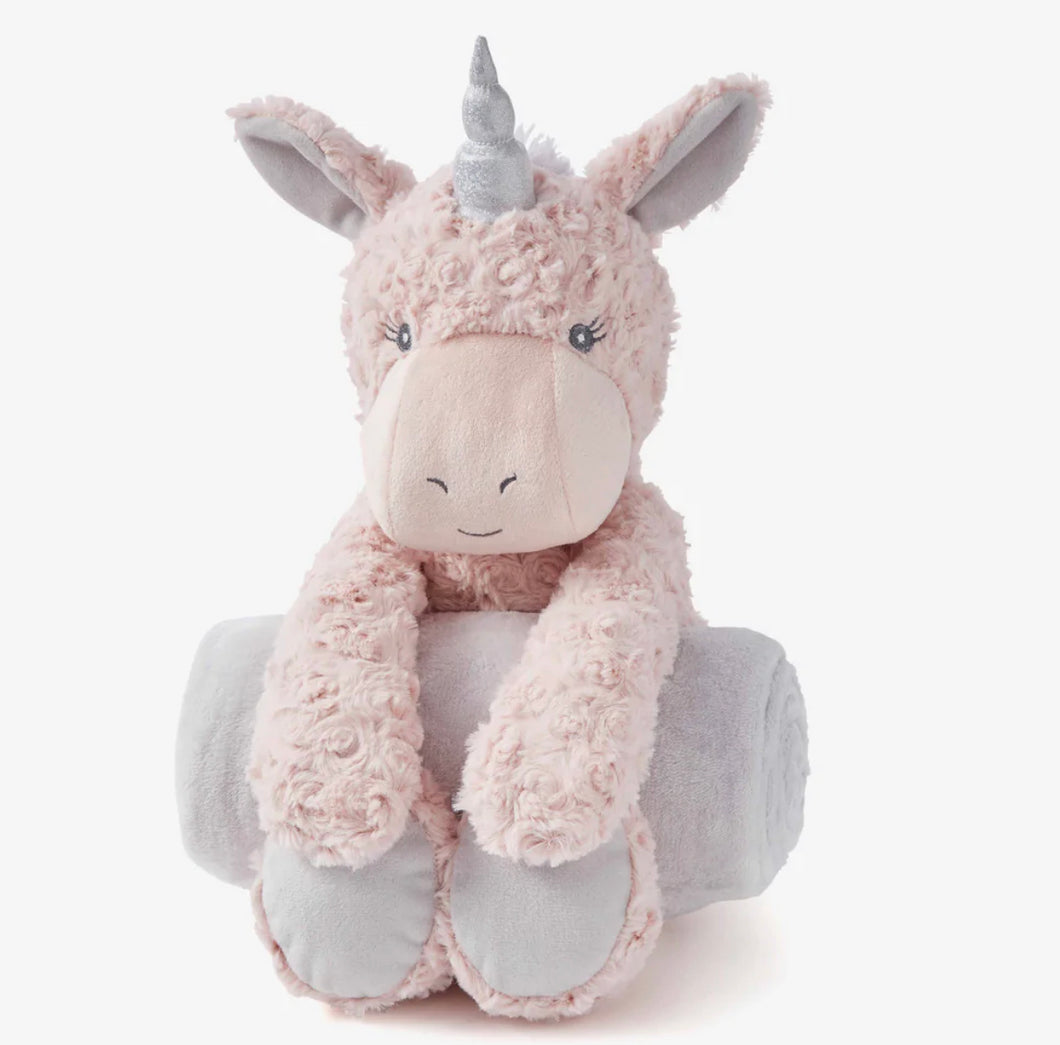 Elegant baby plush blanket unicorn