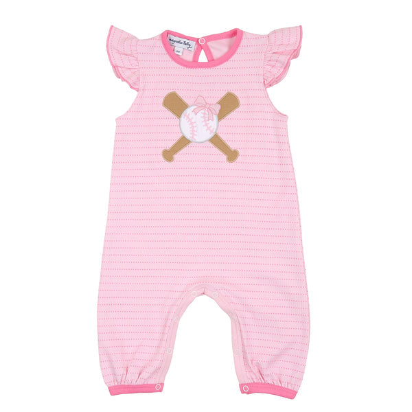 Magnolia Baby Grand Slam Appliqué Playsuit Pink