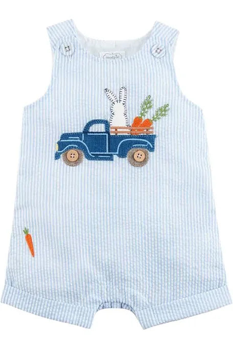 Mudpie bunny truck appliqué jon jon