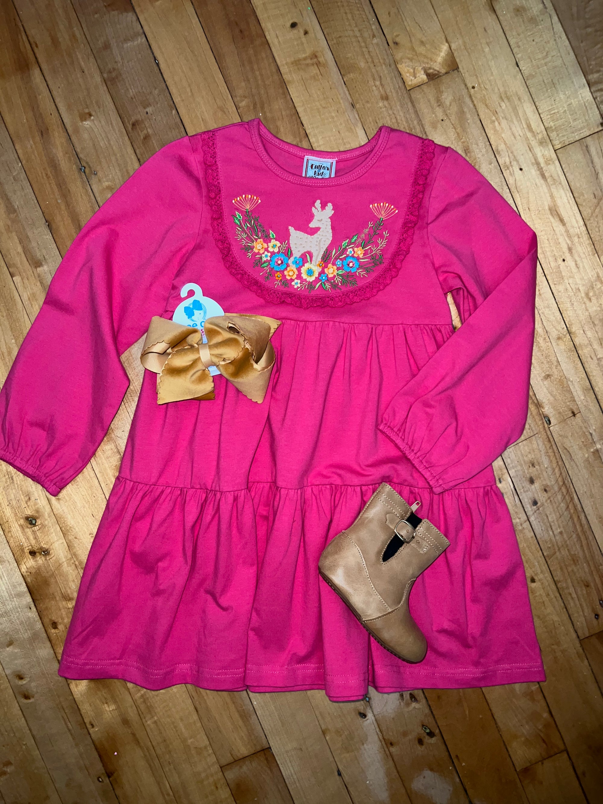 Cotton Kids - Raspberry Knit Tunic