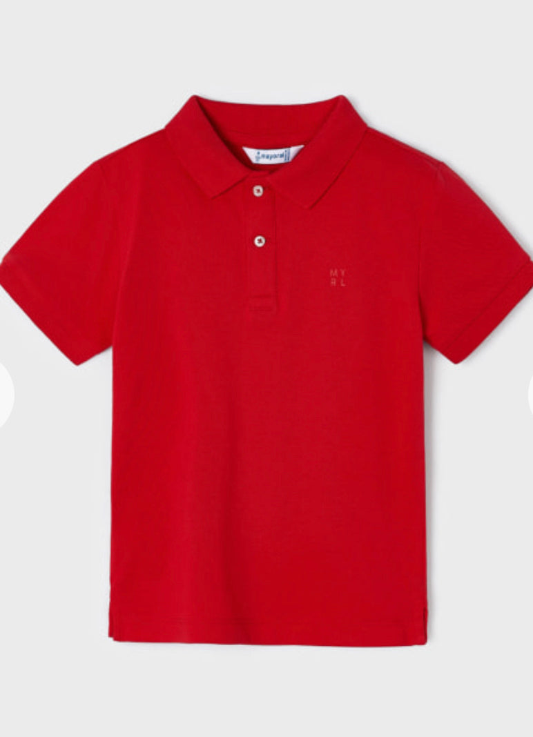 Mayoral Red S/S Polo