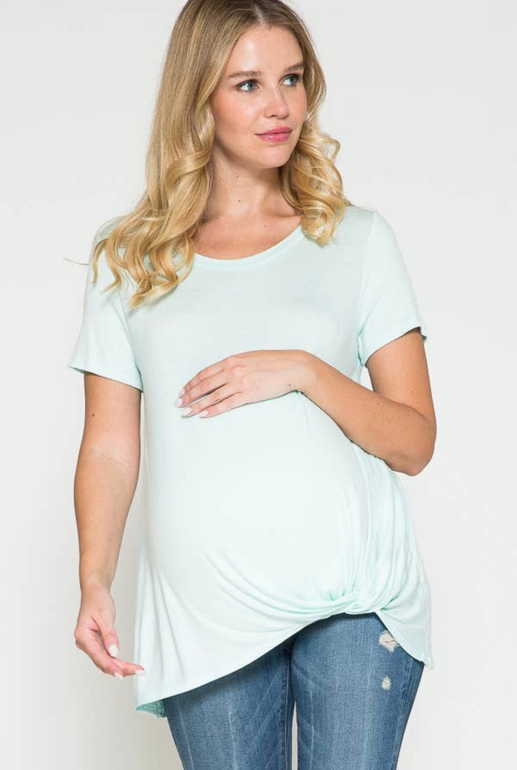 Mint Maternity Shirt