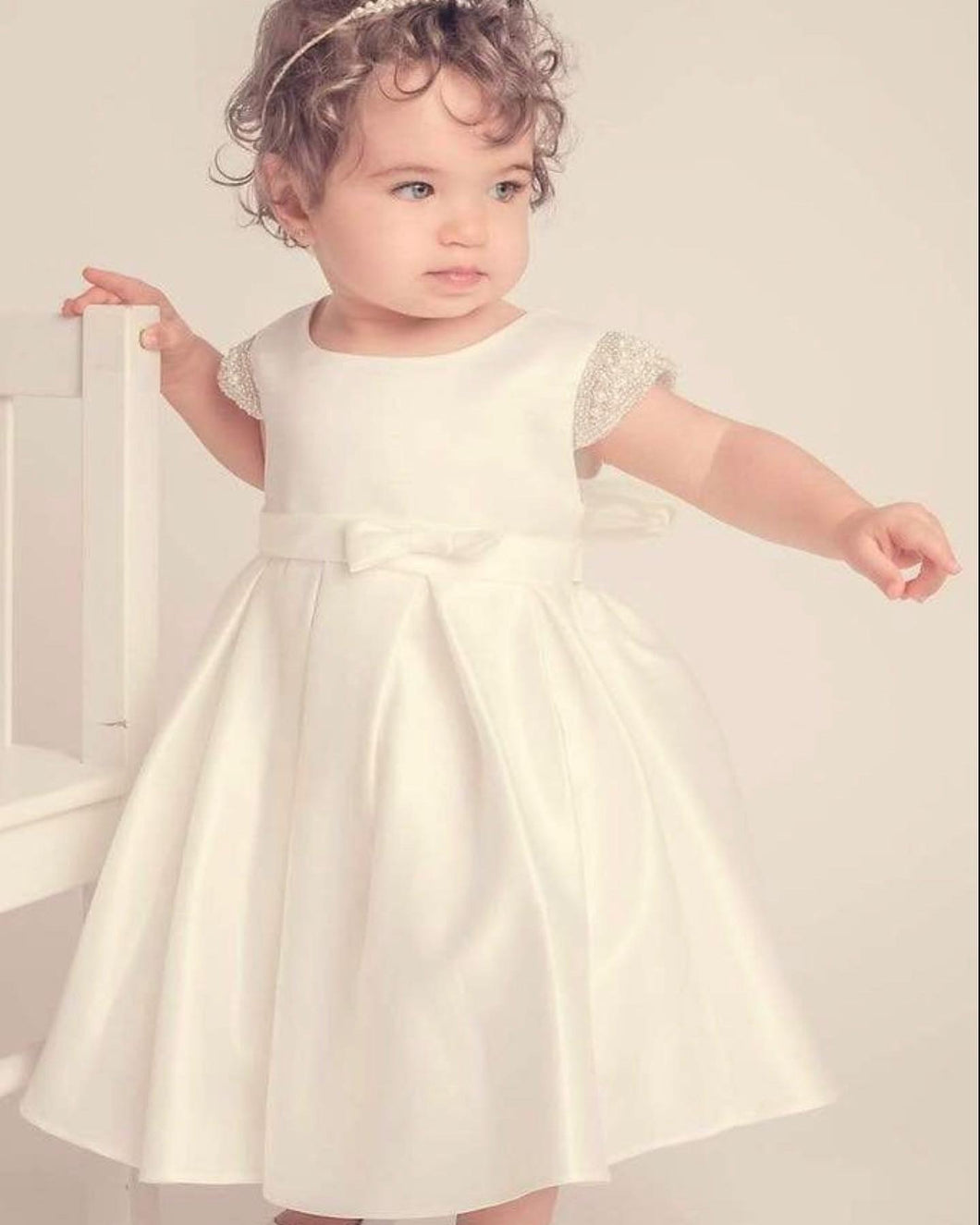 Elsie’s Baby Dress Ivory