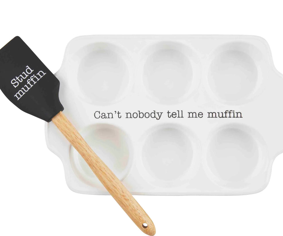 Mud Pie - Circa Muffin Tray Set