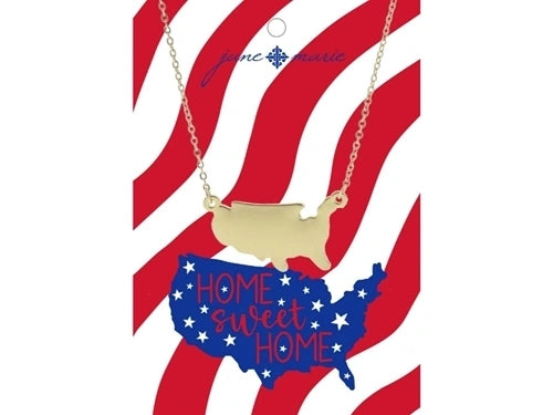 Jane Marie Gold America Necklace