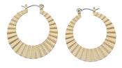 Jane Marie Wavy ZigZag Small Gold Hoop Earrings