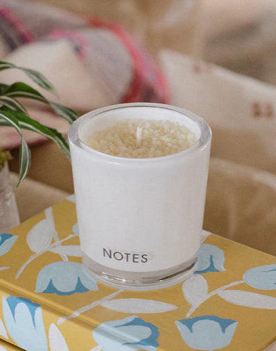 Notes Candle- Starter Candle Glass
