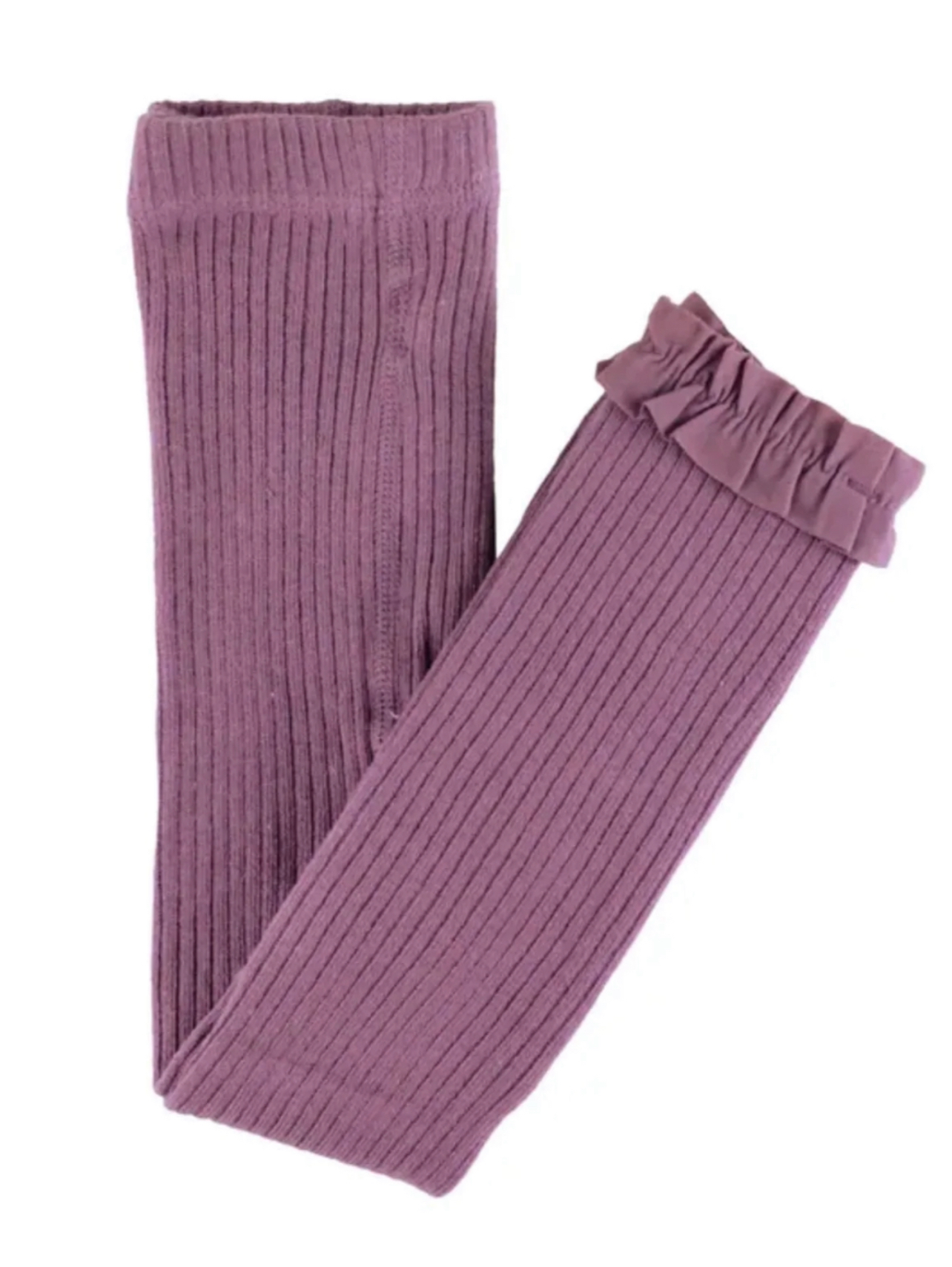 RB violet ribbed footless tight